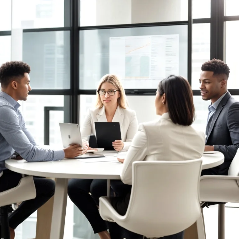 Professionals collaborating in a workshop setting